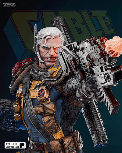 Cable  X-men - STL 3D print model