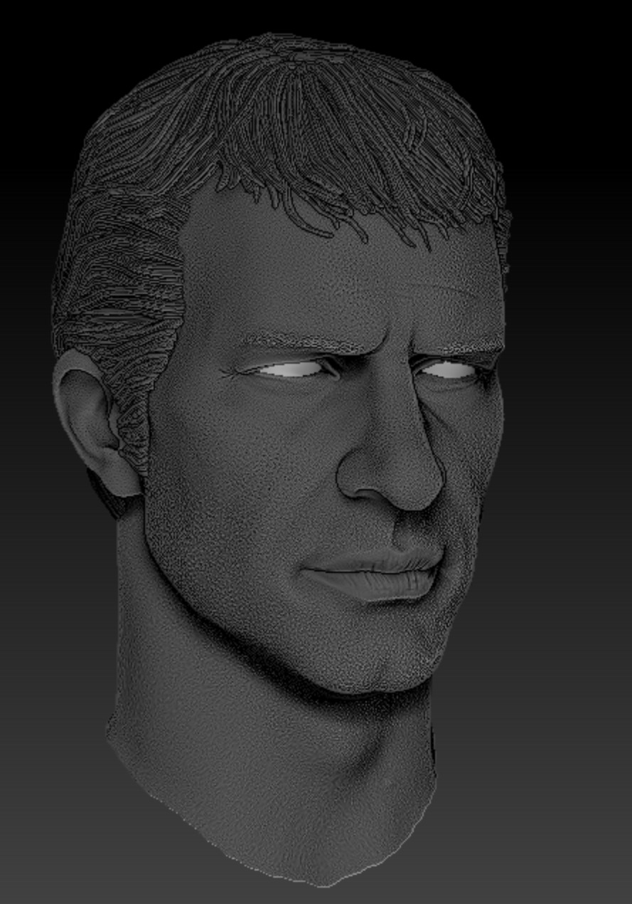 Punisher 2004 Thomas Jane Headsculpt 3D print model_1