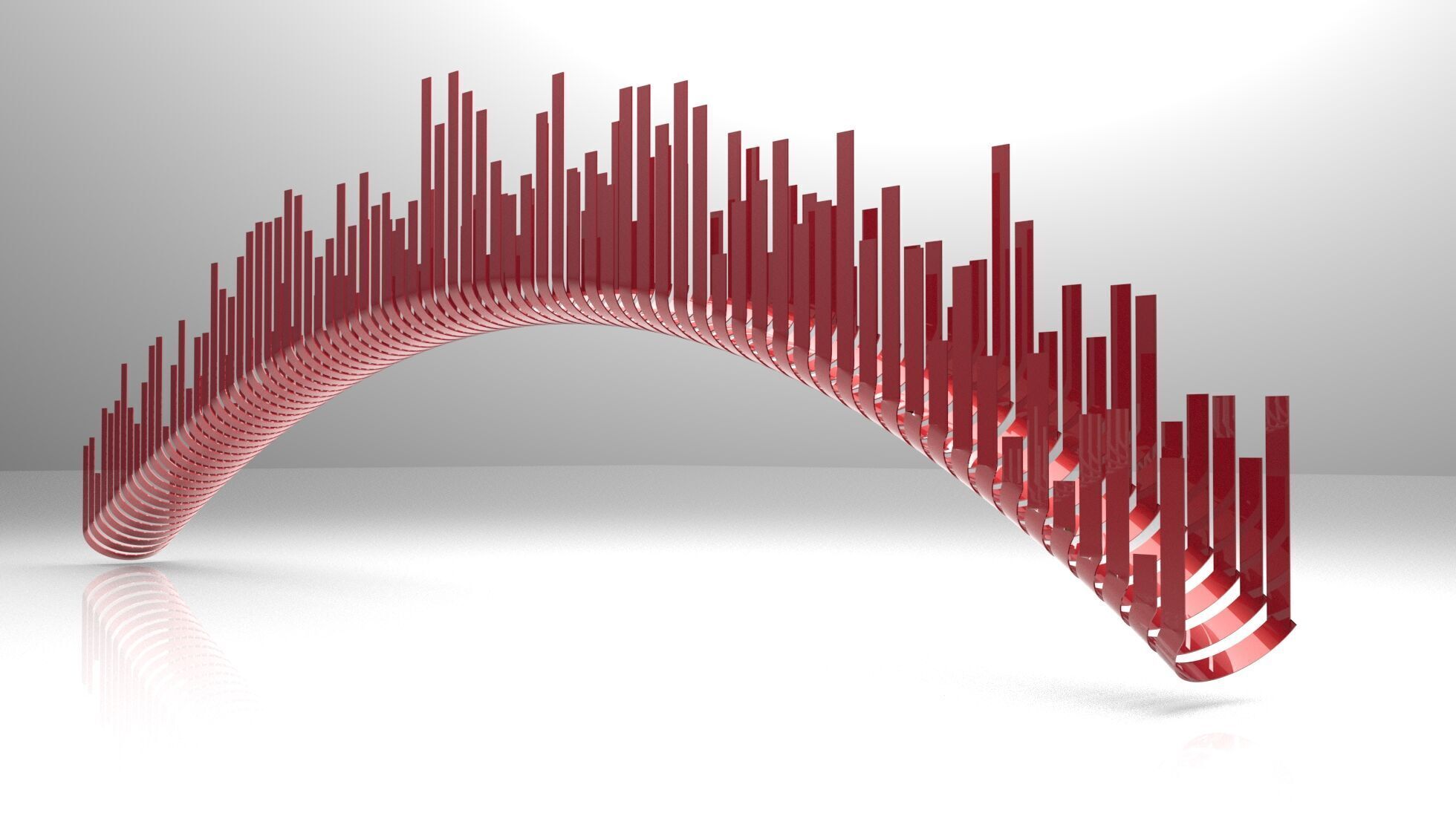 Parametric Staircase Facade Design Grasshopper Rhino Files 3D model_3