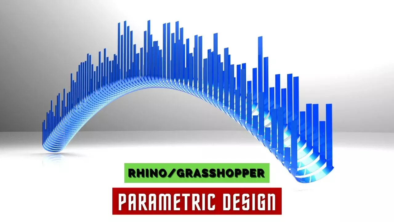 Parametric Staircase Facade Design Grasshopper Rhino Files 3D model_0