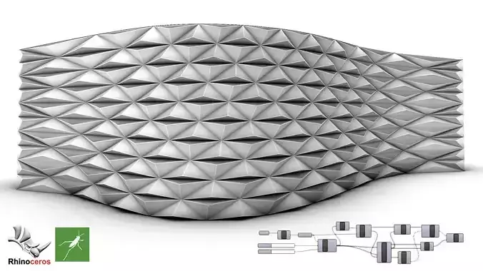 Delaunay Parametric Facade Design Grasshopper Rhino Files 