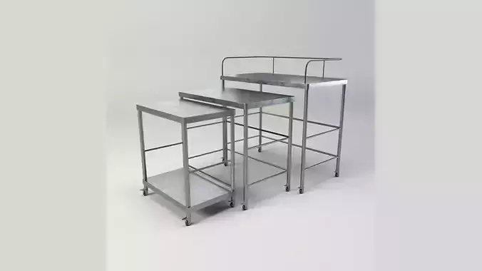 Stainless Steel Medical Instrument Trolley