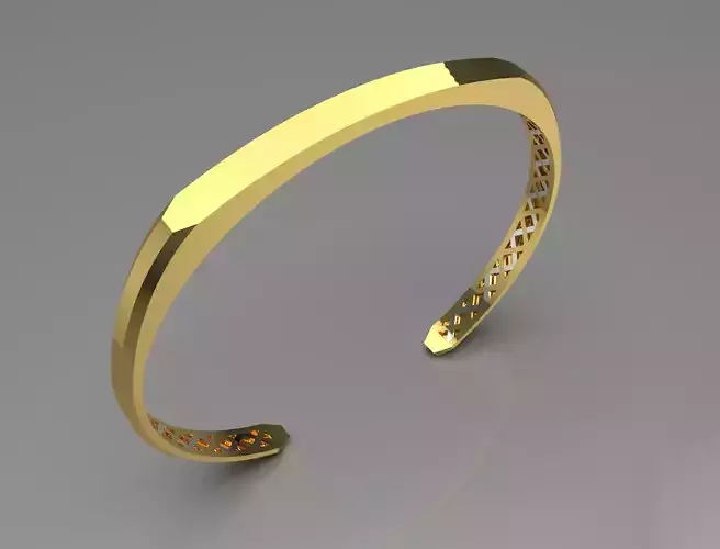 Hexagonal cuff bracelet model bg0021 