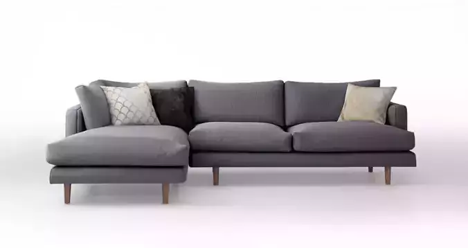 Hampton Chaise Corner Sofa  3D model