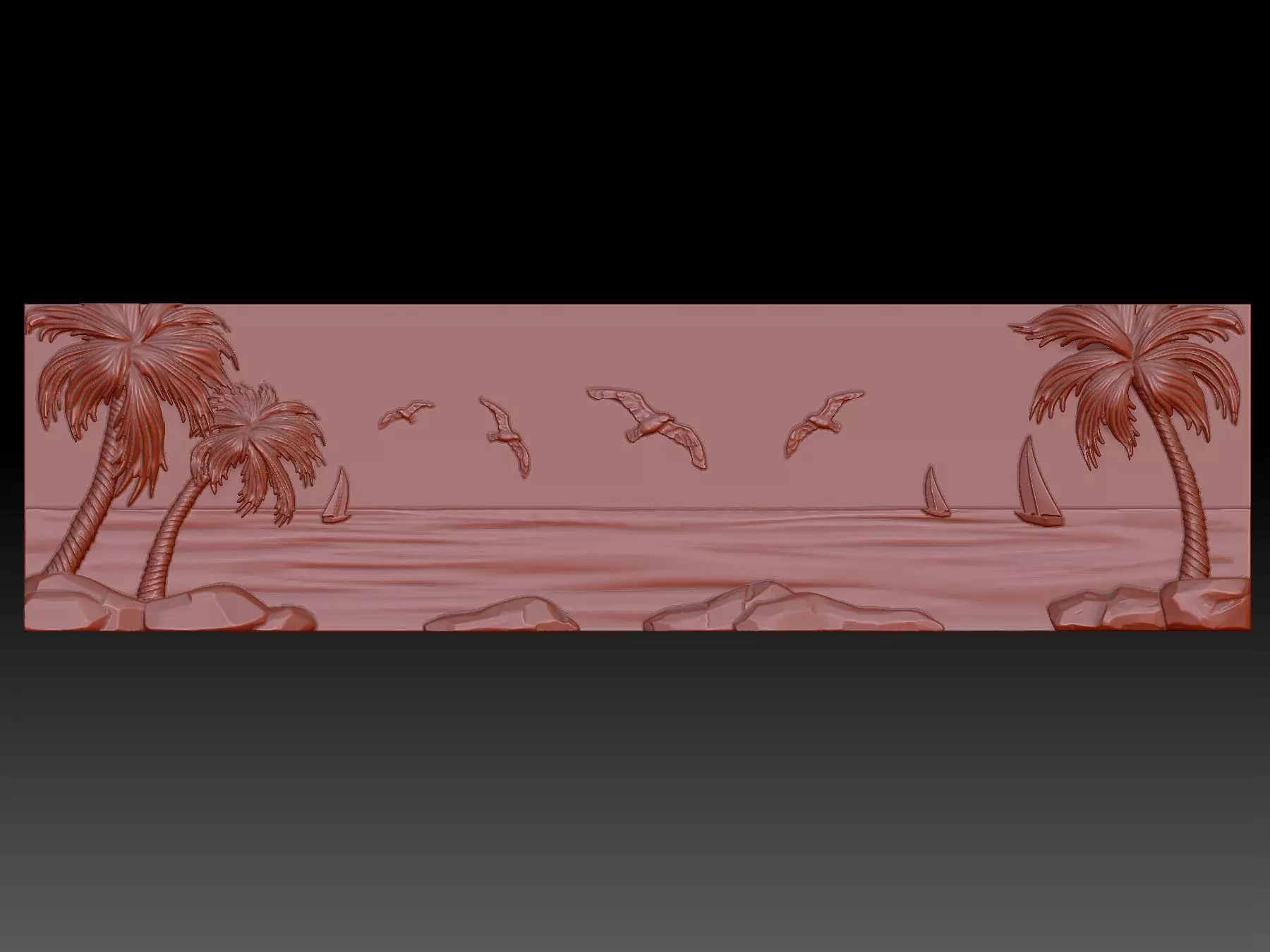 Beautiful Sea 3D print model_0