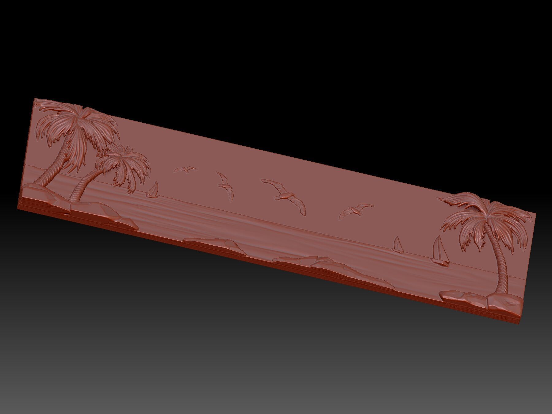 Beautiful Sea 3D print model_3