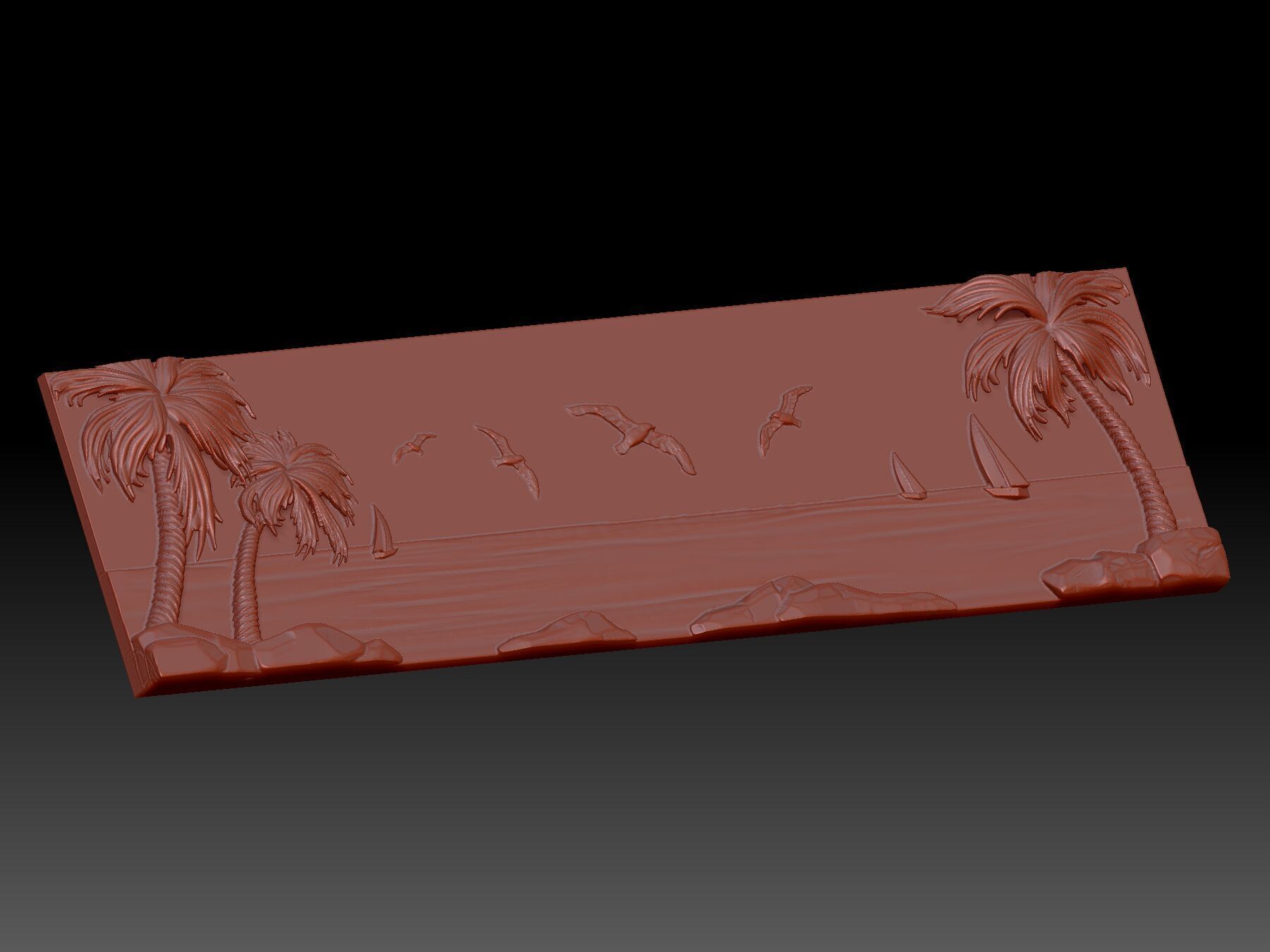 Beautiful Sea 3D print model_4