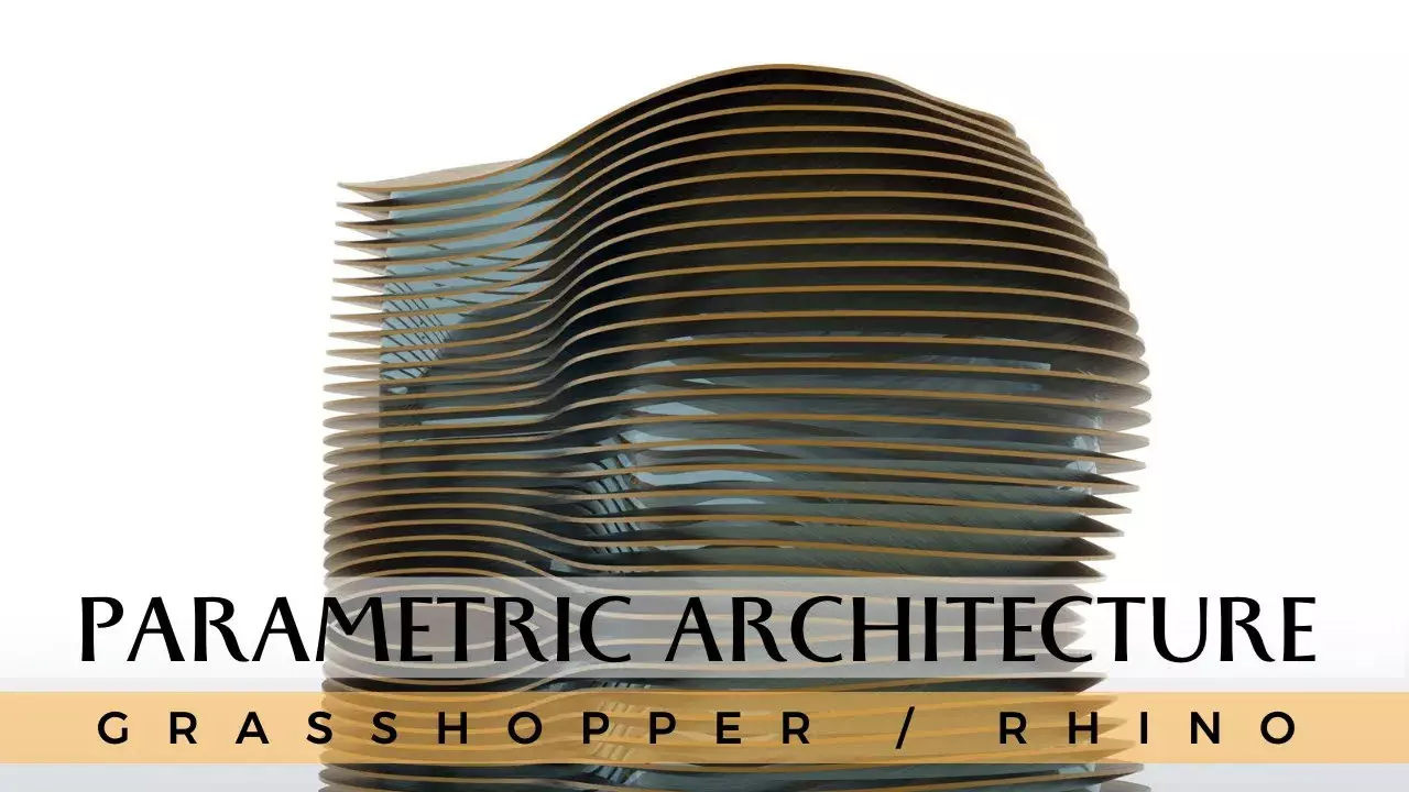 Curved Parametric Facade Design Grasshopper Rhino Files Download 3D model