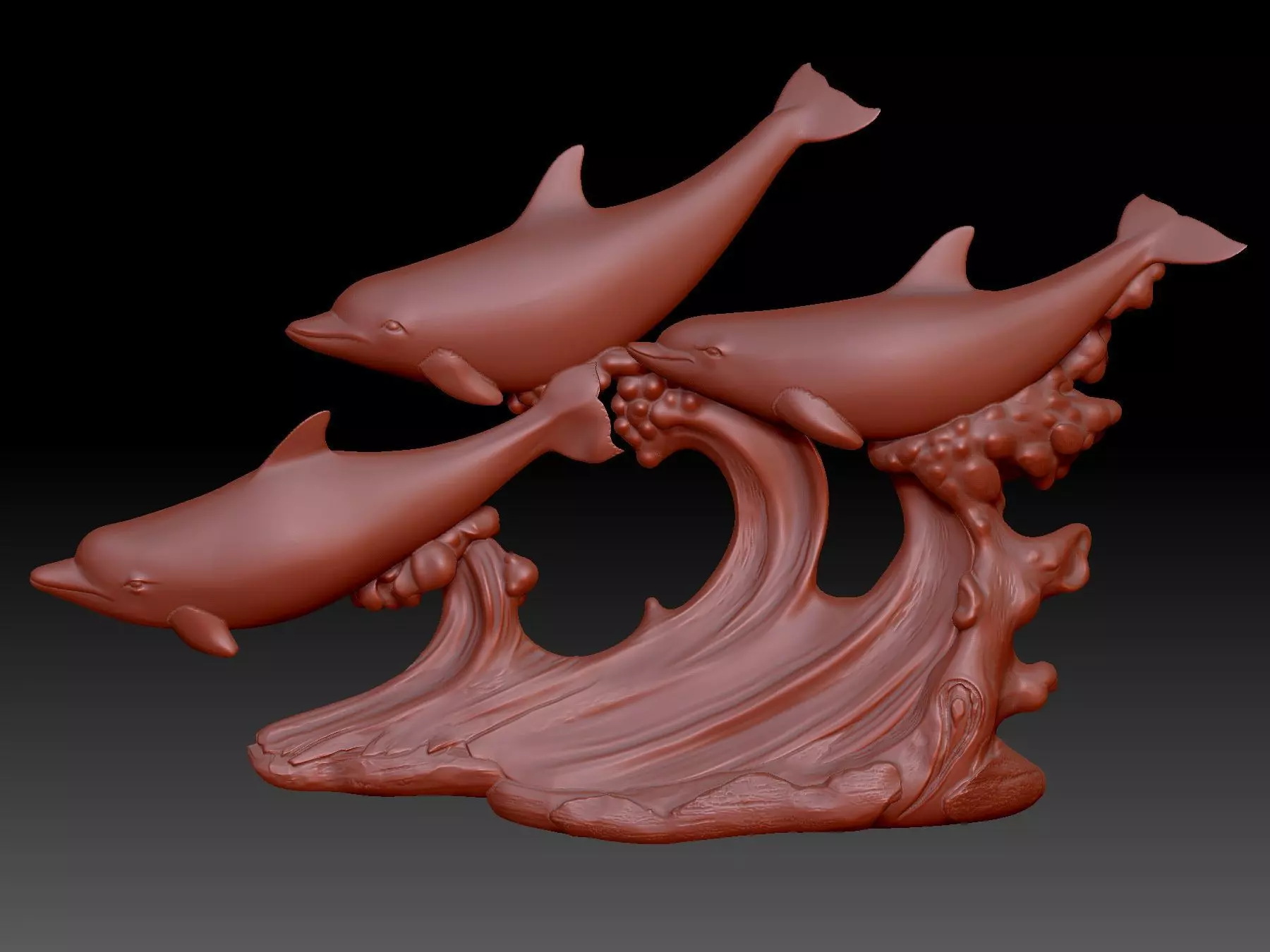 Dolphins 3D print model_0