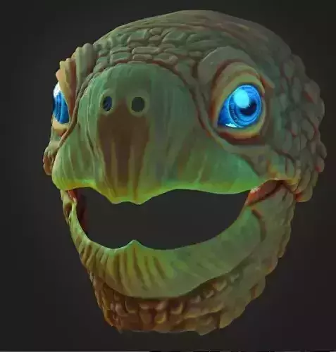 tortoise mask 3D print model