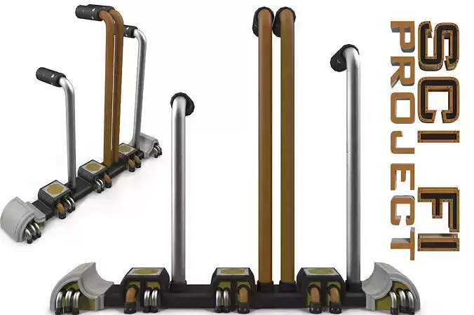 Pipes pair of electric scooters