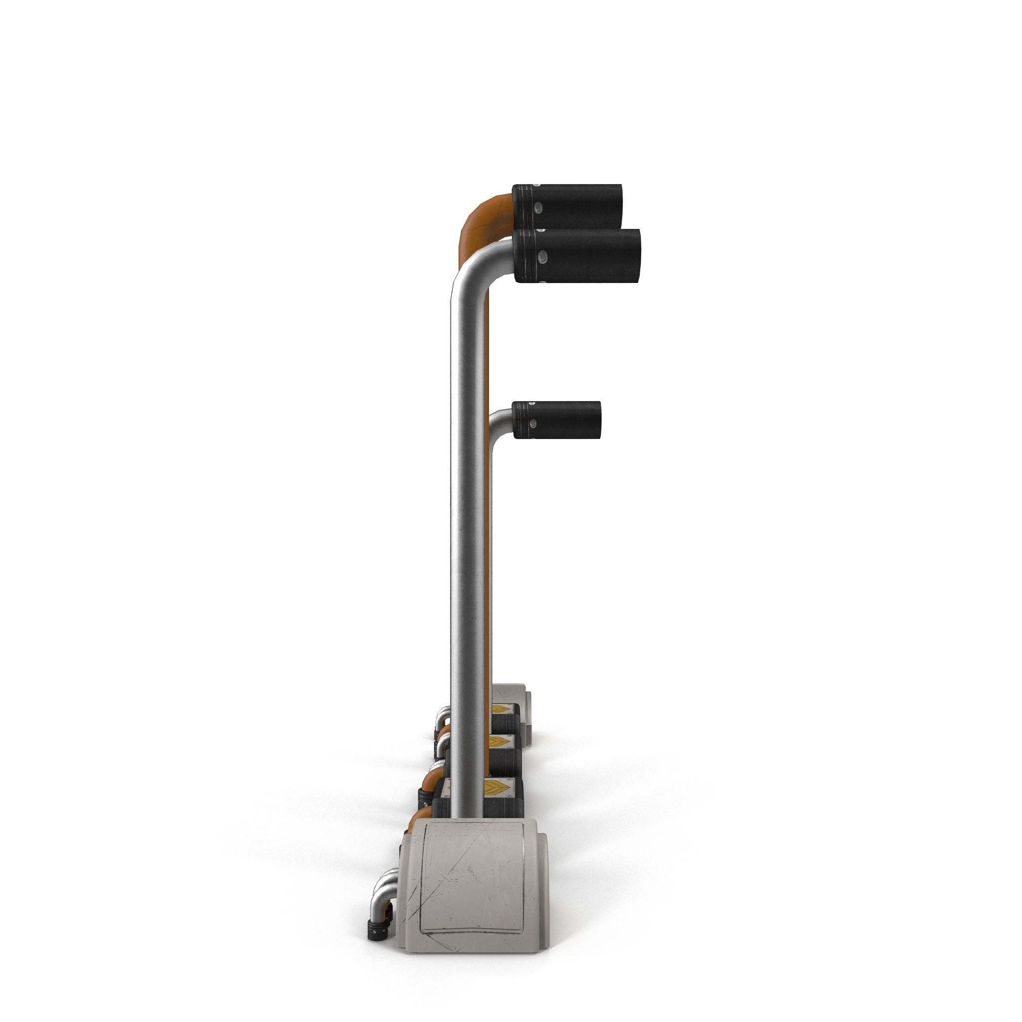 Pipes pair of electric scooters 3D model_7