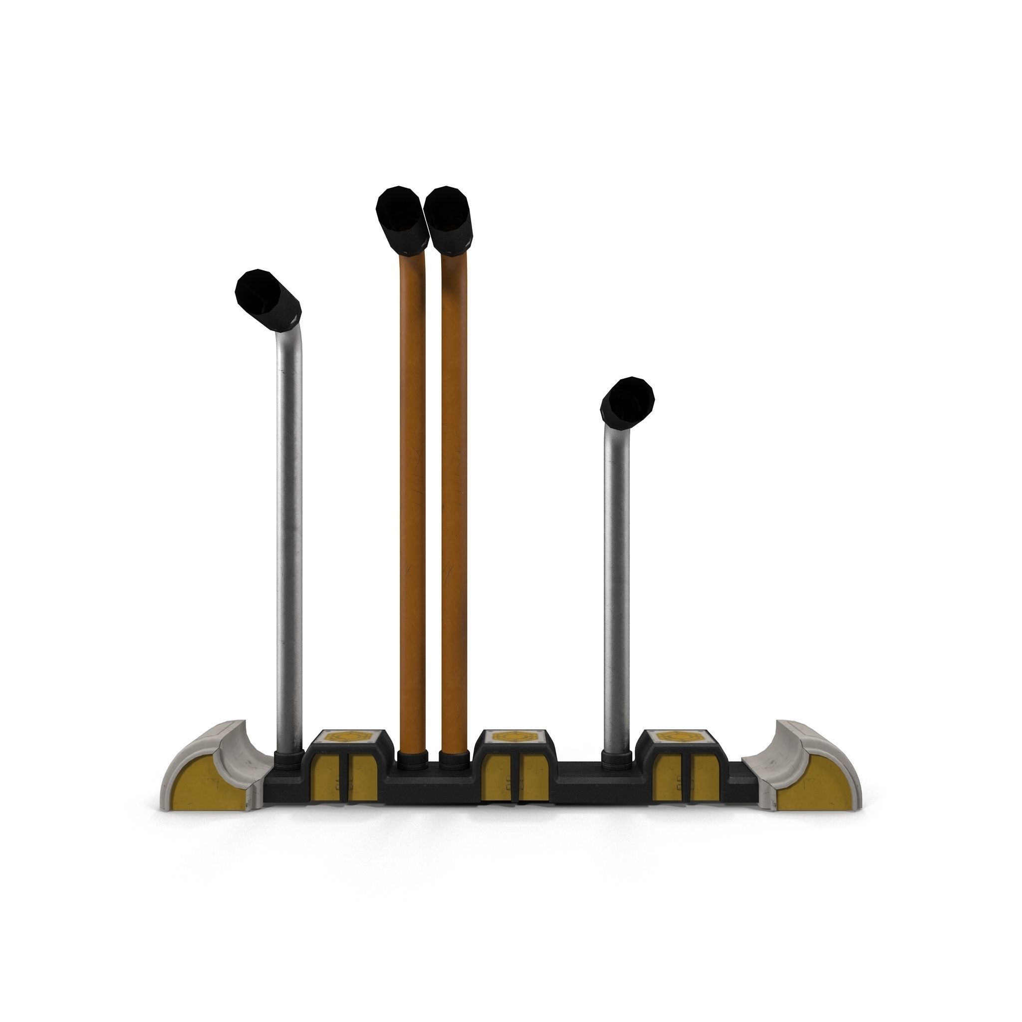 Pipes pair of electric scooters 3D model_6