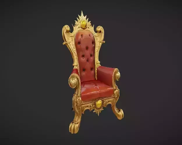 ornate throne chair