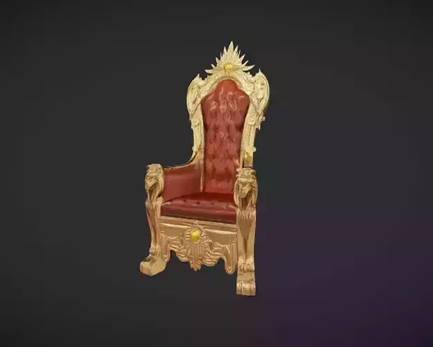 ornate king throne chair