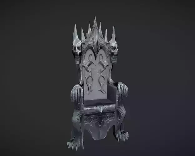 Ornate demonic throne