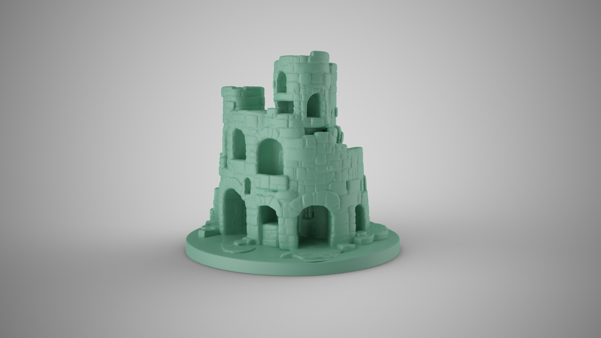 Aquarium Castle 3 3D print model_10