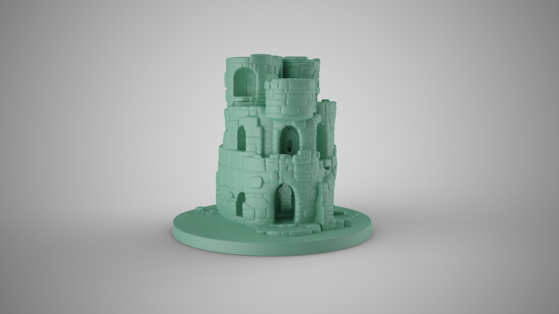 Aquarium Castle 3 3D print model_5