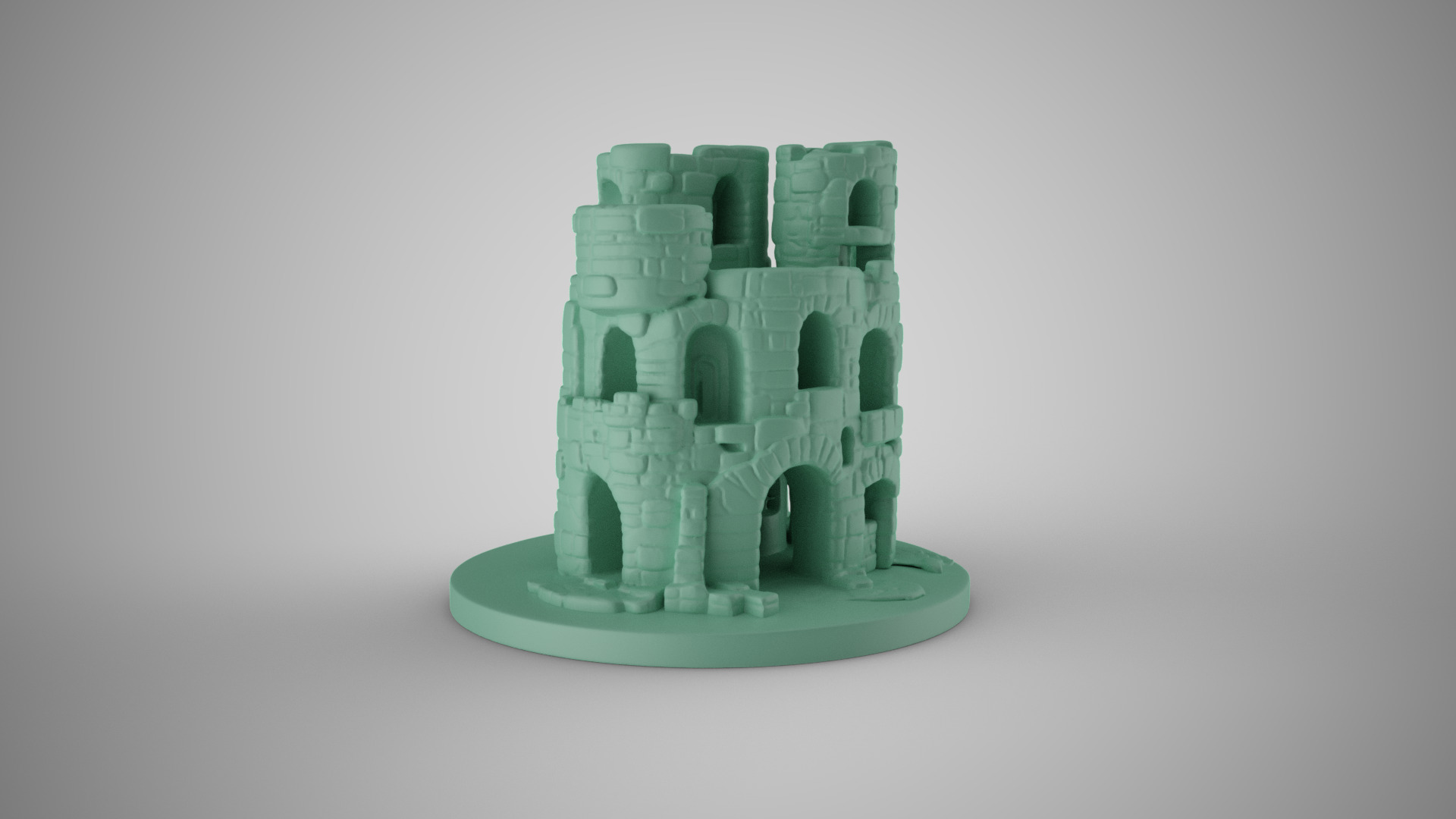 Aquarium Castle 3 3D print model_4