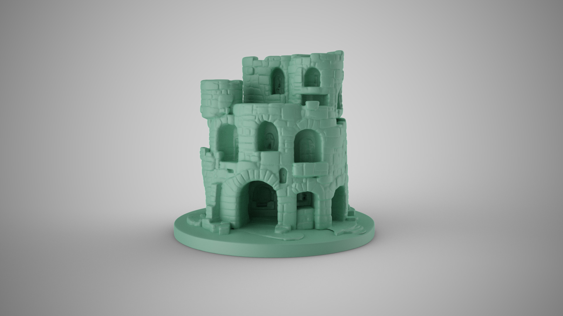Aquarium Castle 3 3D print model_0