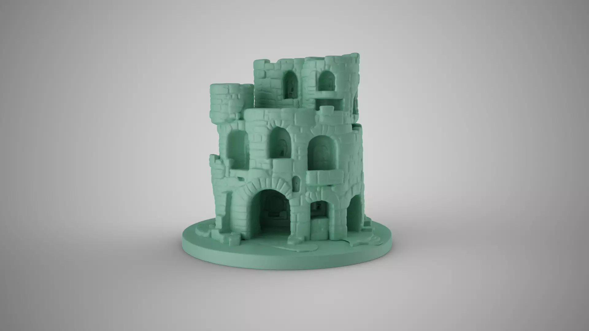 Aquarium Castle 3 3D print model_0
