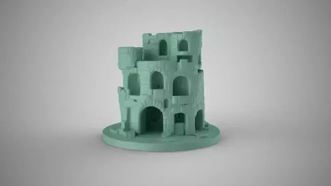 Aquarium Castle 3 3D print model