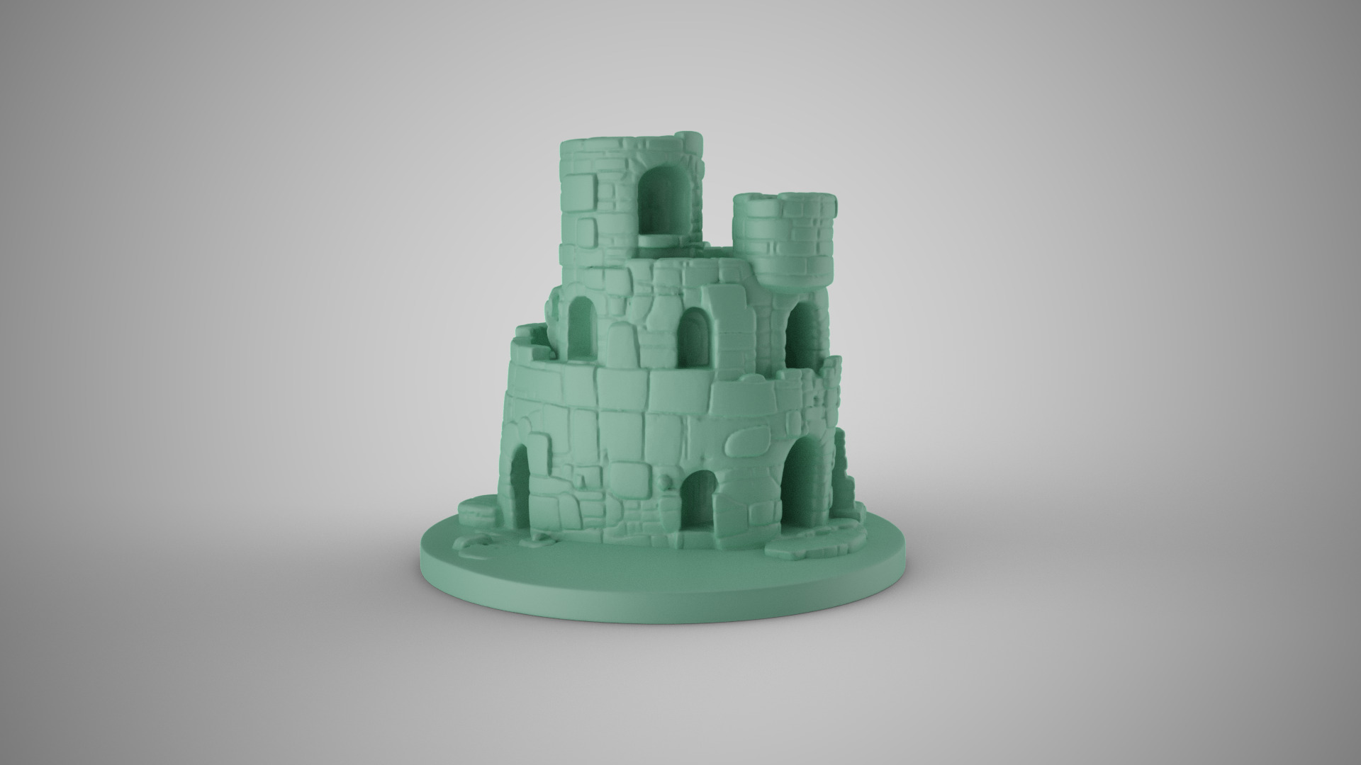 Aquarium Castle 3 3D print model_8