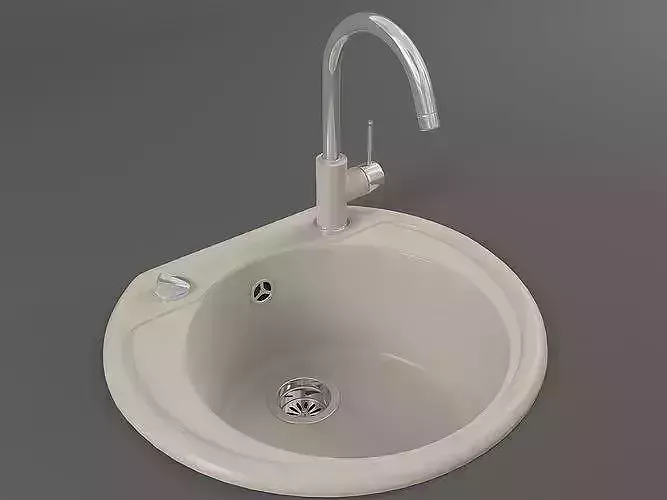Kitchen sink 03 3D model