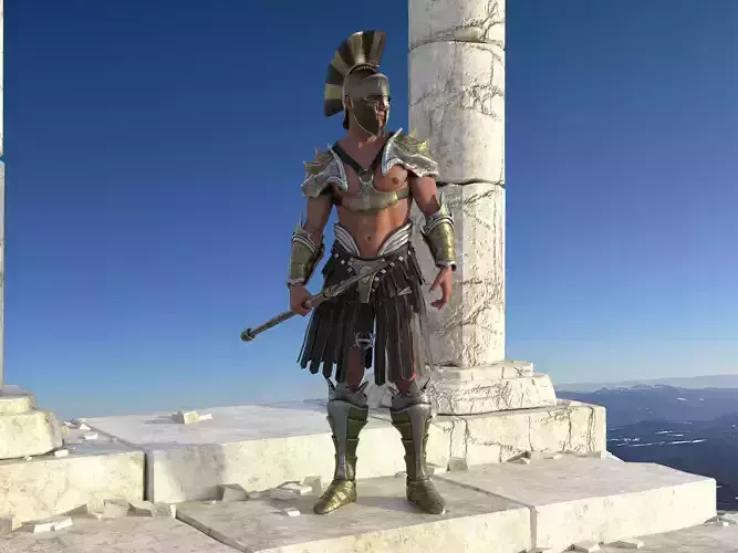 ARES - god of war Rigged