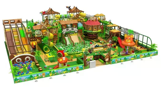 Jungle themed indoor amusement park