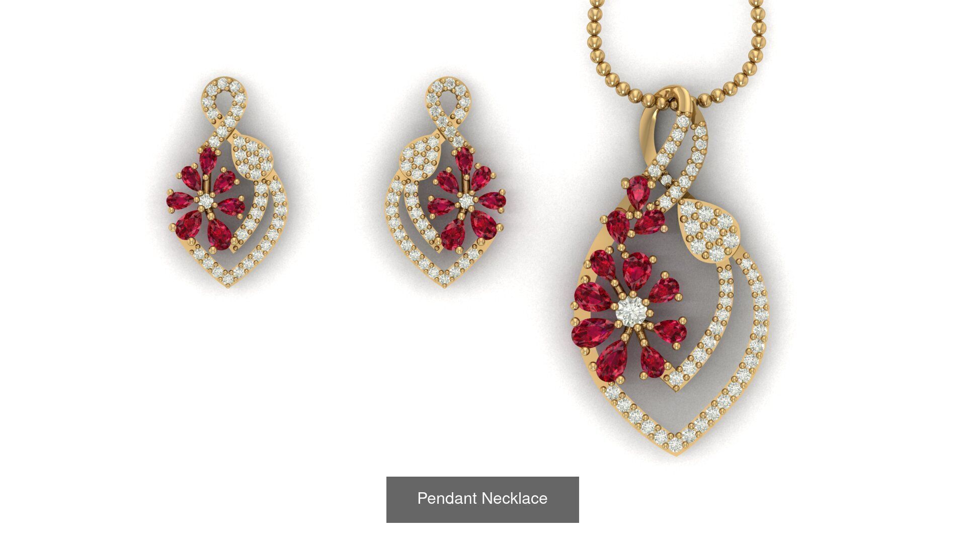 Pendant Necklace 3D Model Collection_6