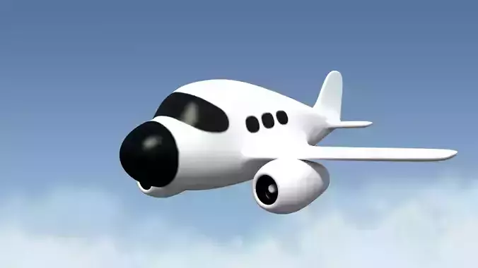 Cartoon airplane