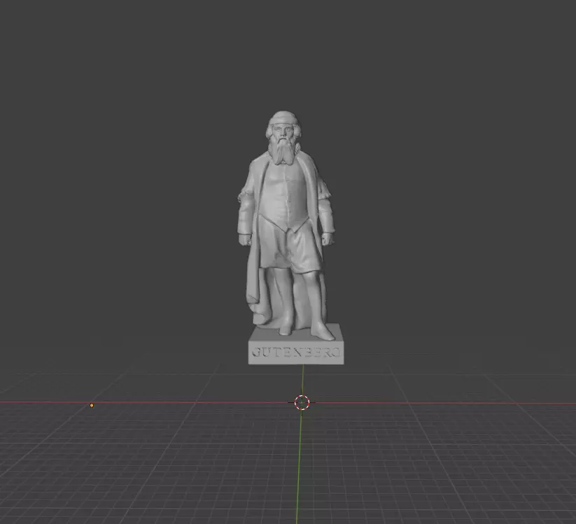Johannes Gutenberg 3D print model