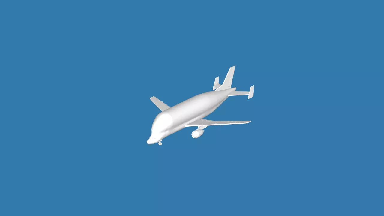 Airbus A300-600ST 3D model_0