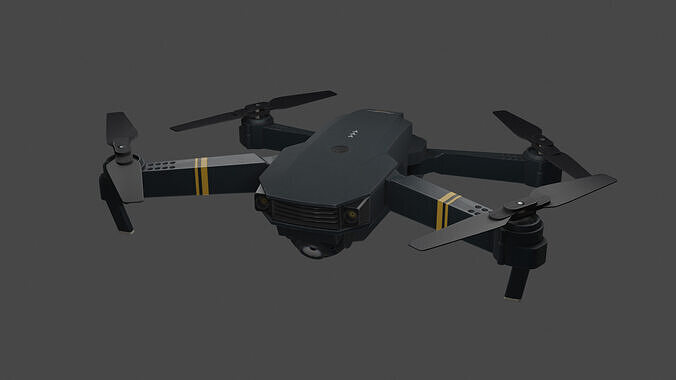 Mini FPV drone PBR game ready Low-poly 3D model