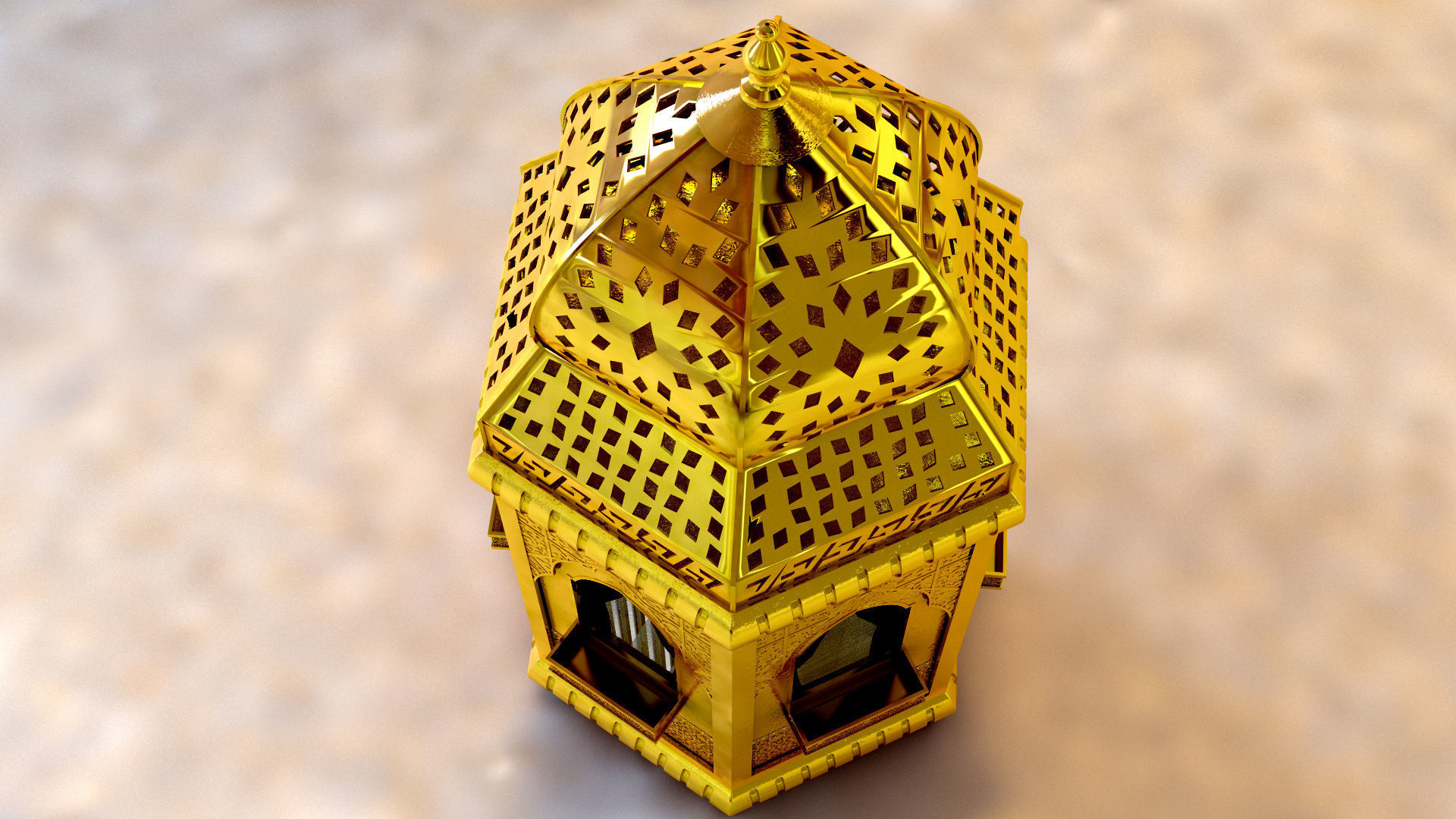 arabic lamp 2 3D model_5