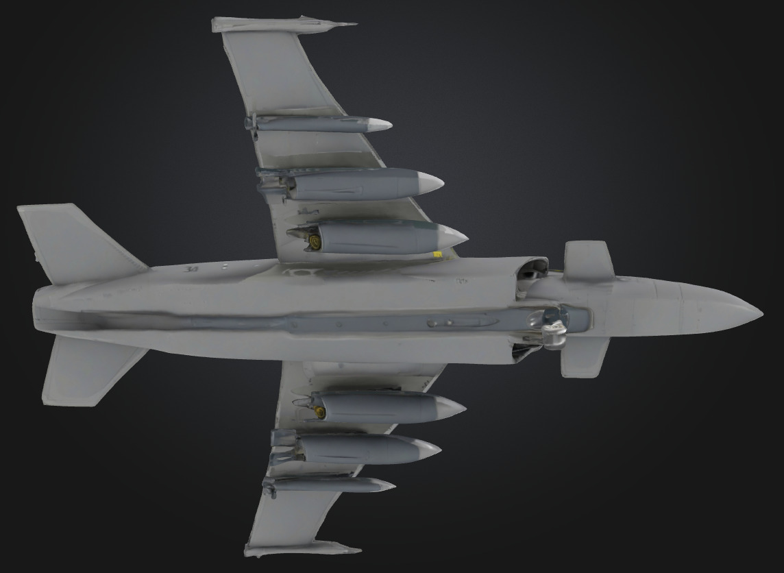 Fighter jet 3d model - Saab 39 gripen 3D print model_4