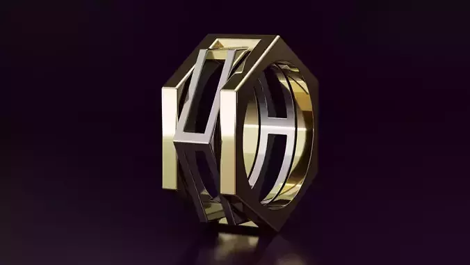  hexagon ring N06 54EU SIZE