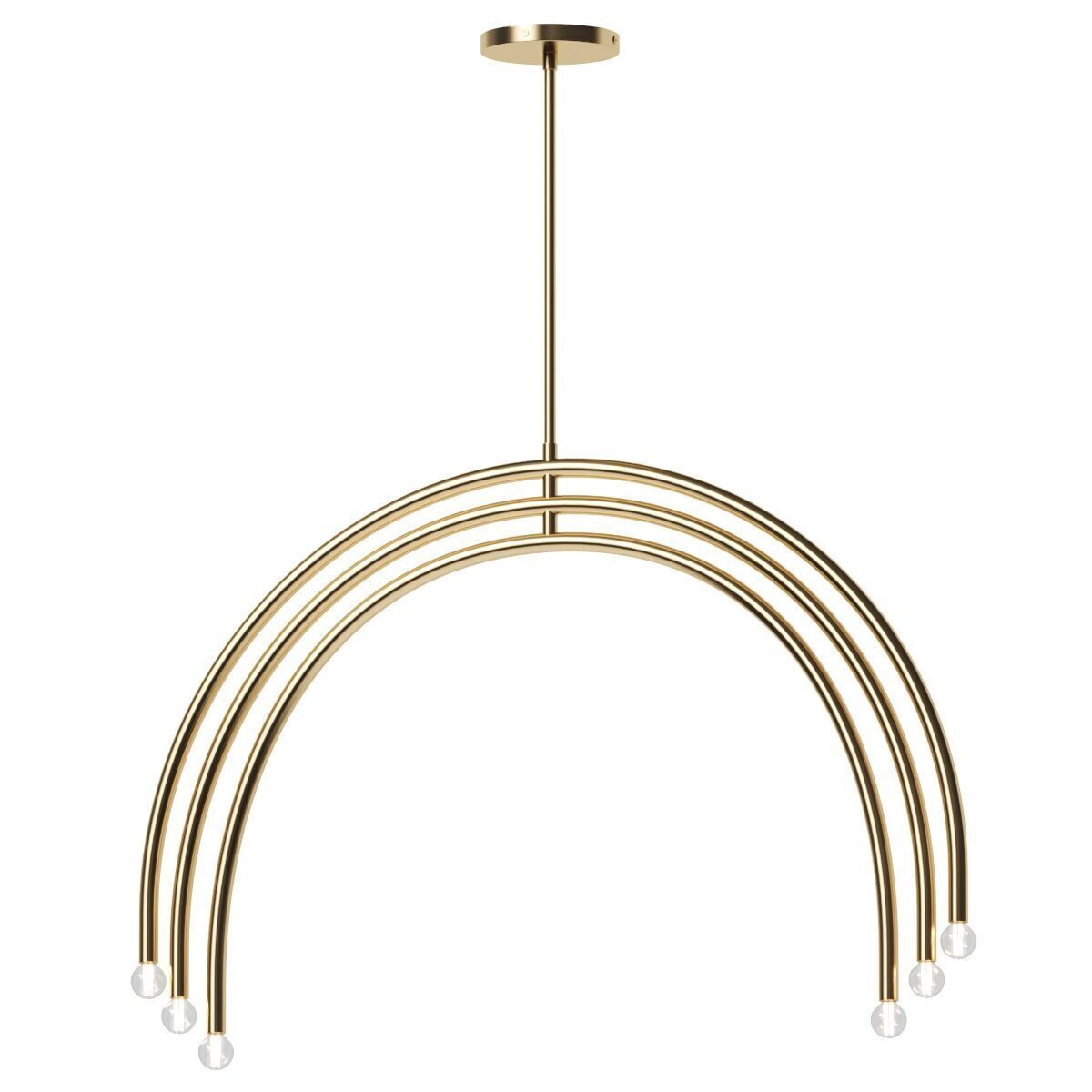 Arc Chandelier - West Elm 3D model_1