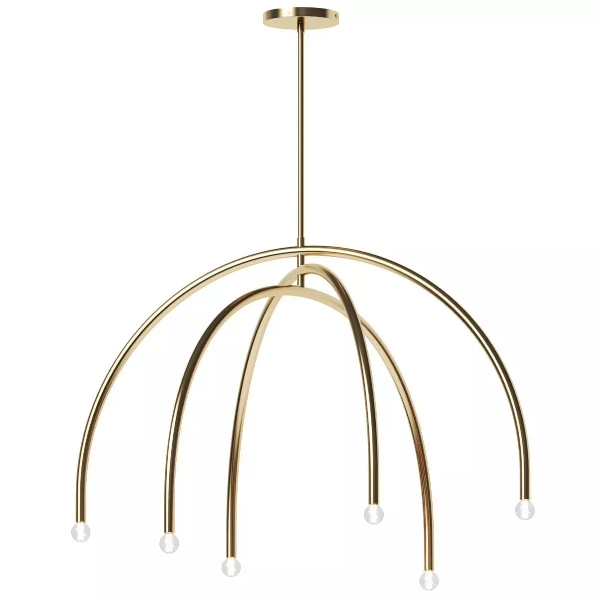 Arc Chandelier - West Elm 3D model_0