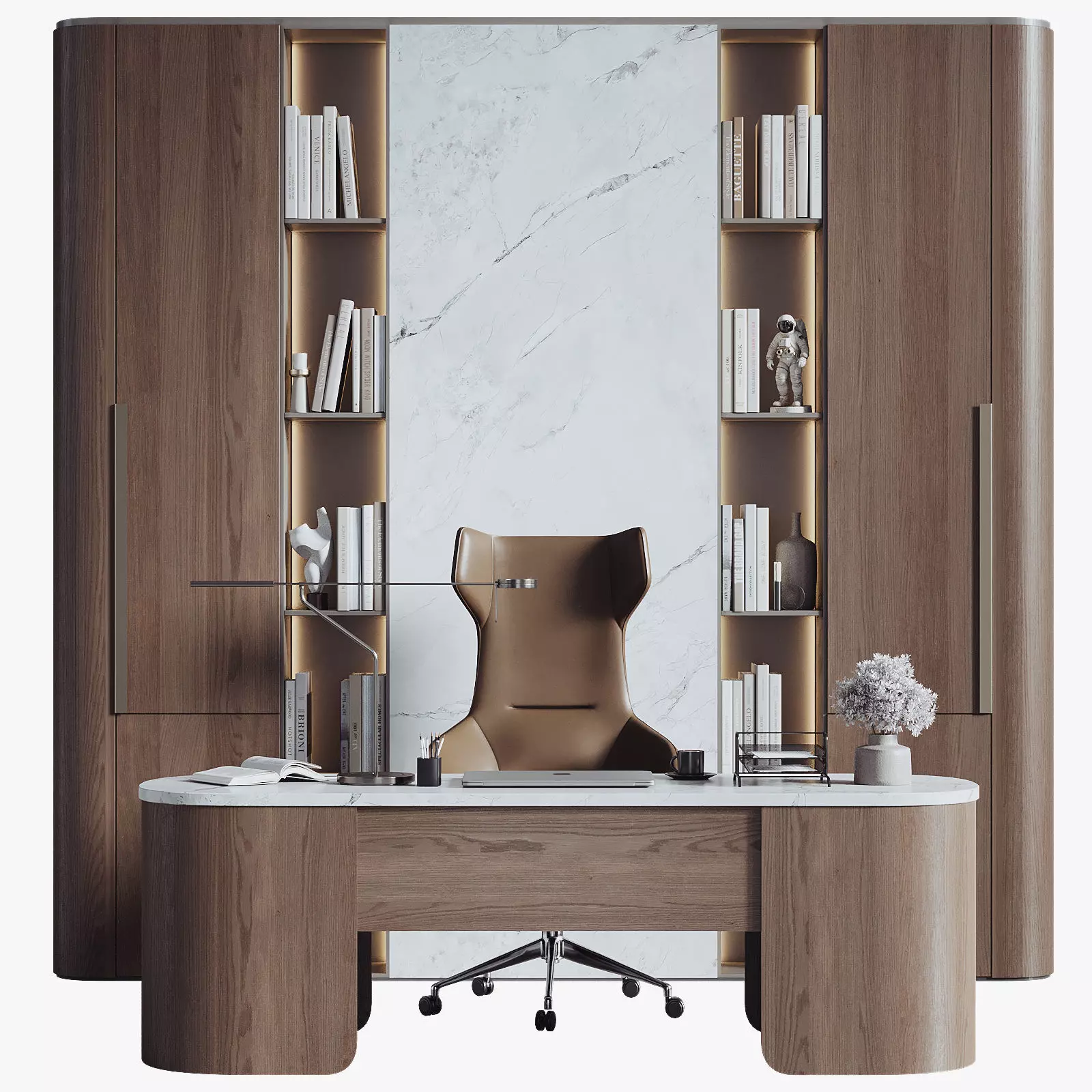 Boss Desk - Office Furniture 38 3D model