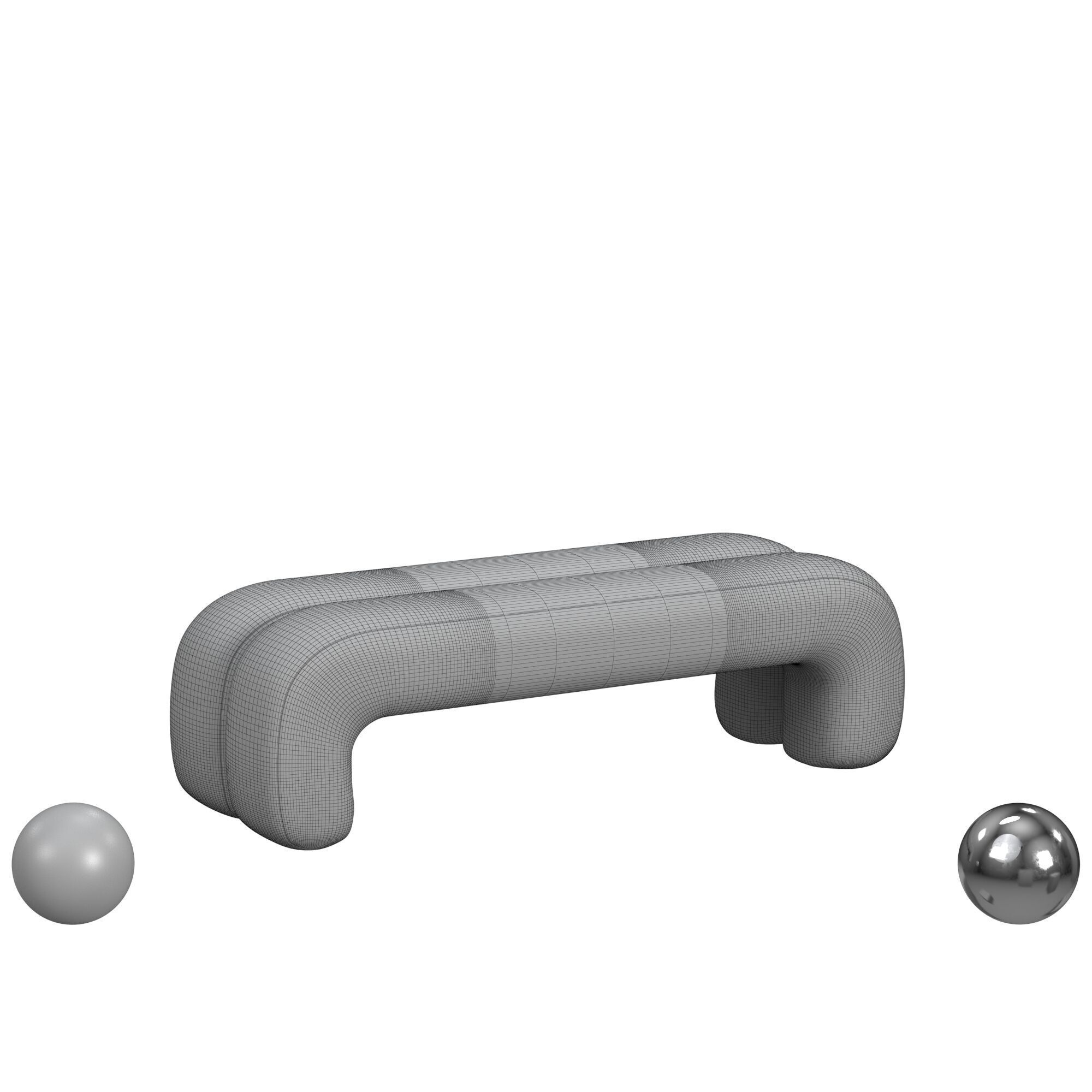 Nathan Anthony BEAR bench 3D model_3