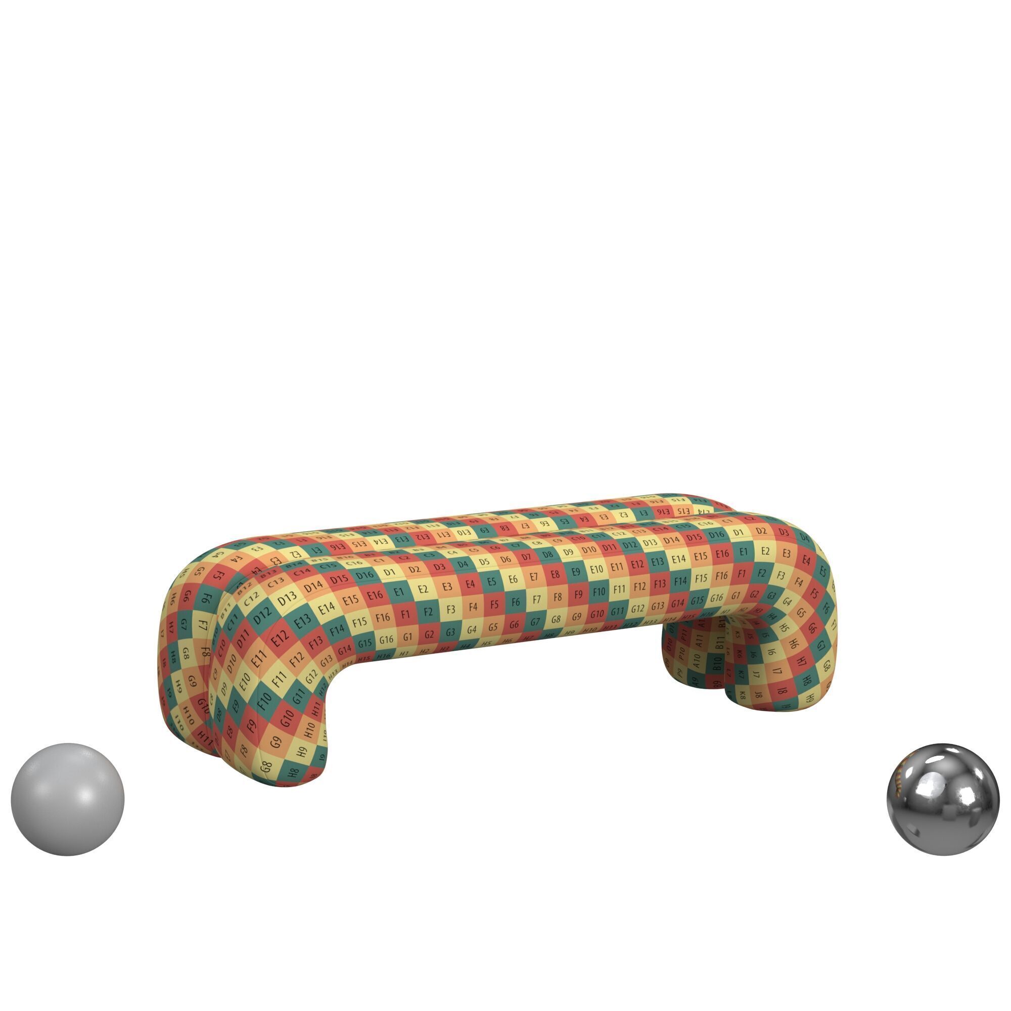 Nathan Anthony BEAR bench 3D model_2