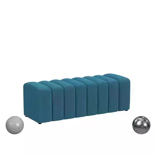 Coaster Summer Upholstered Channel Tufted Accent Bench 