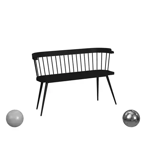 CARMEN Kitchen sofa Black