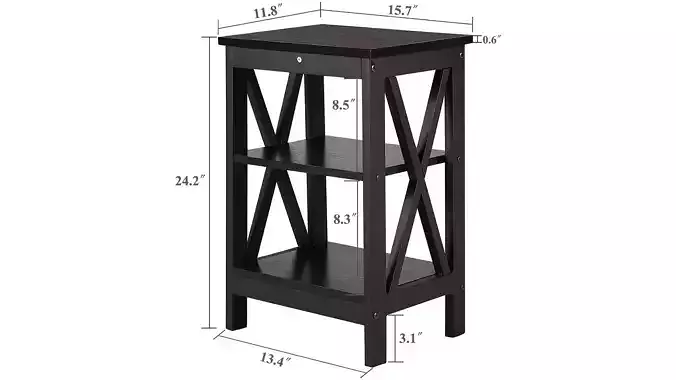 Storage Versatile Shelf Side Table 3D model