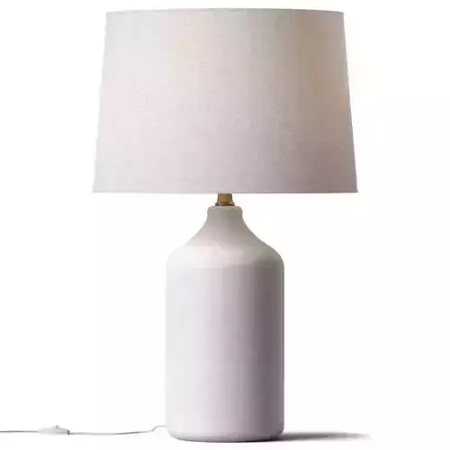 Zara - TABLE LAMP - WHITE CERAMIC BASE
