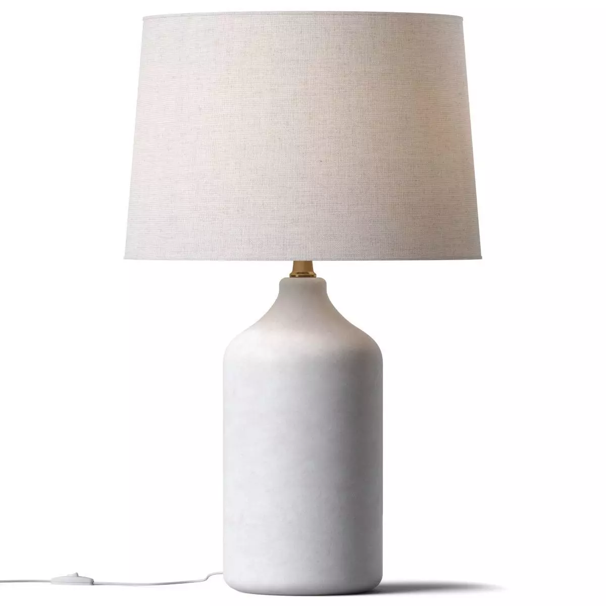 Zara - TABLE LAMP - WHITE CERAMIC BASE 3D model_0