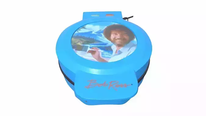 Uncanny Brands Bob Ross Waffle Maker 3D model