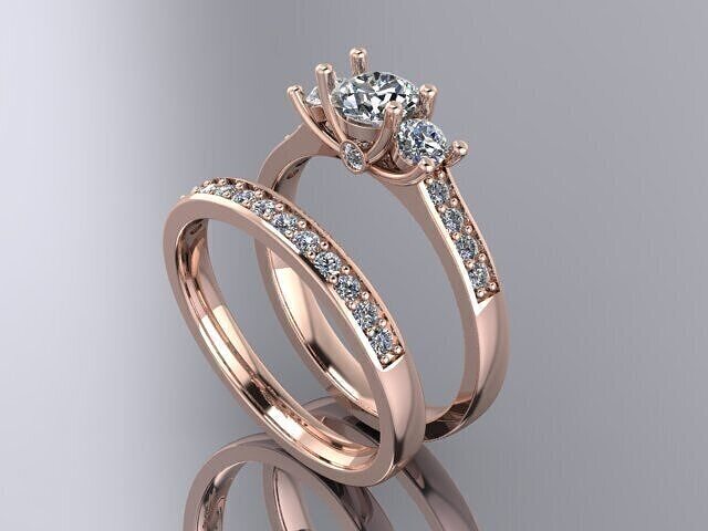 3D printable women engagement jewelry ring 3D print model